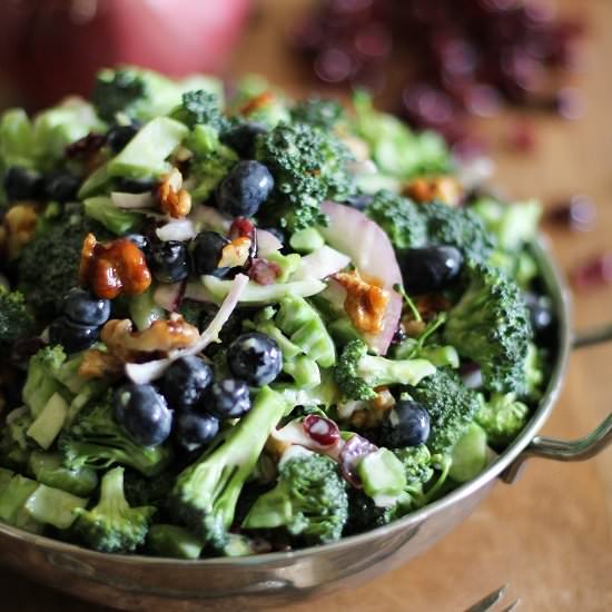 Broccoli Salad with Toasted Walnuts