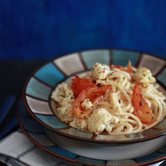 Pasta with Roasted Veggies