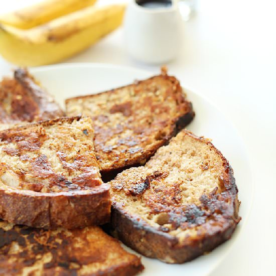 Vegan Banana French Toast