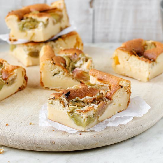 Rhubarb Magic Cake