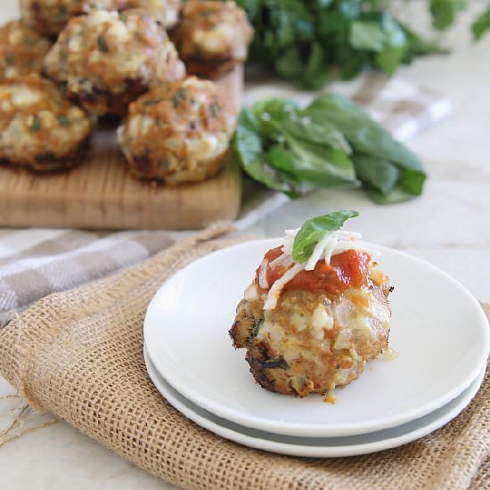 Chicken Parmesan muffins