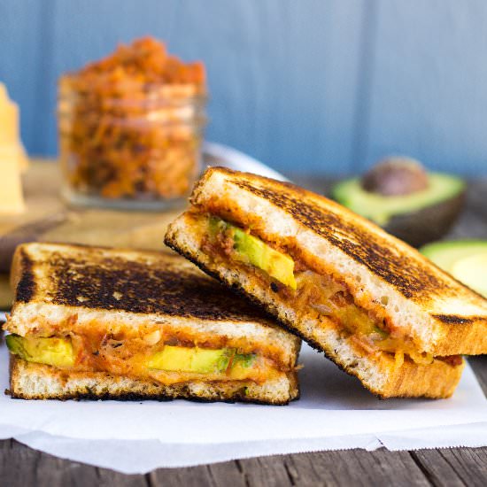 Bacon & Tomato Jam Grilled Cheese