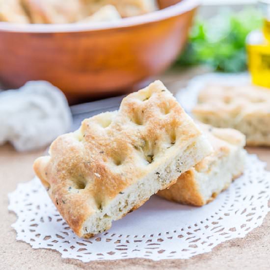 Focaccia Bread With Herbs