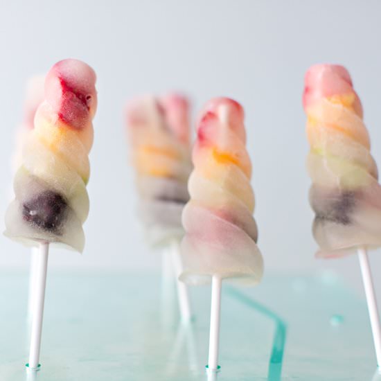 Rainbow Fruit Pops
