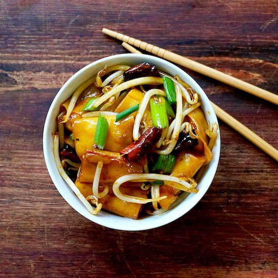 Stir-Fried Dim Sum Rice Rolls
