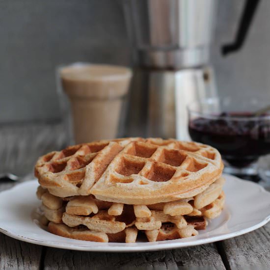 Raised Wholemeal Waffles
