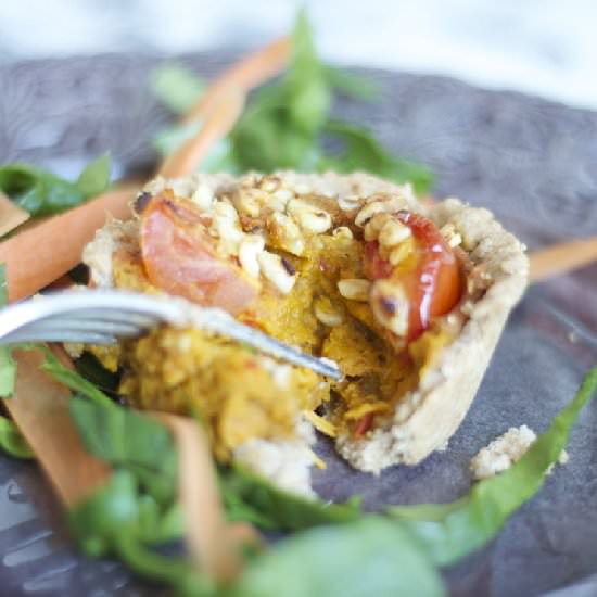 Mini Pies with Roasted vegetables