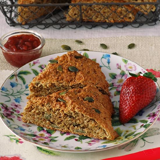 Multigrain Spelt Scones with Seeds