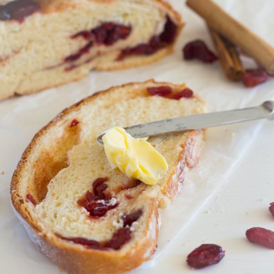 Rum Cranberry Cinnamon Bread