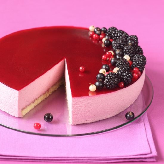 Blackcurrant Mousse Cake