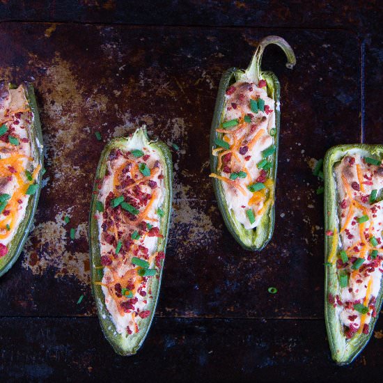 Baked Stuffed Jalapeños