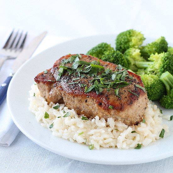 Herb Rubbed Pork Chops