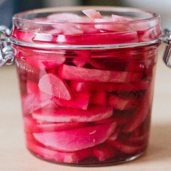 Lebanese Pickled Turnips