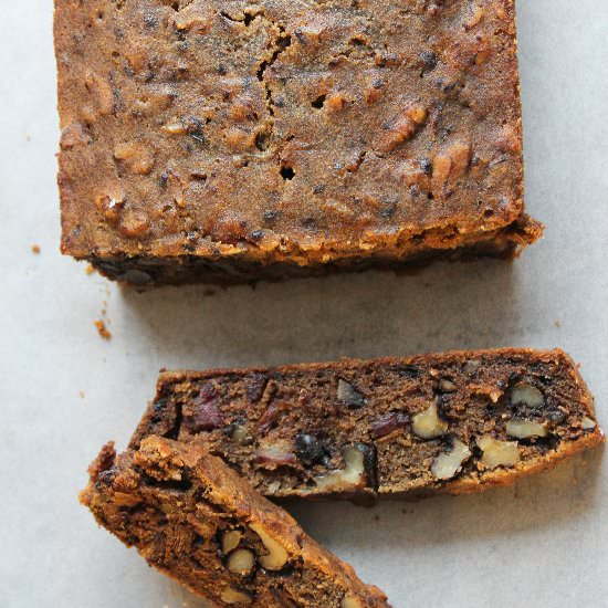 Coffee Date Walnut Spiced Loaf