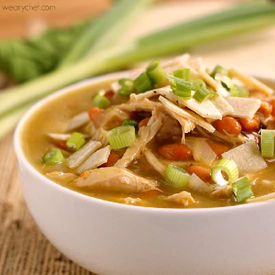 Green Chicken Enchilada Soup
