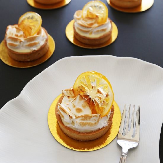 Meyer Lemon Tart with Candied Lemon