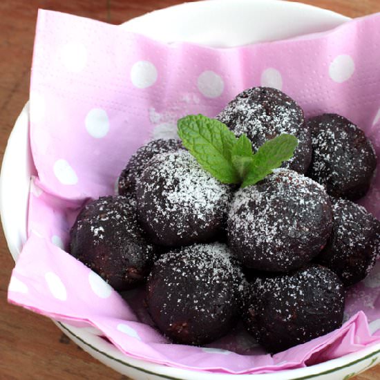 Date and Walnut Chocolate Truffles