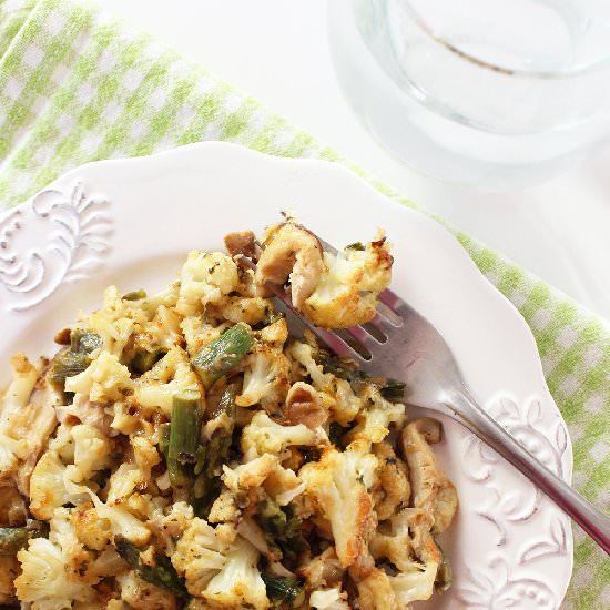 Cheesy Cauliflower Au Gratin
