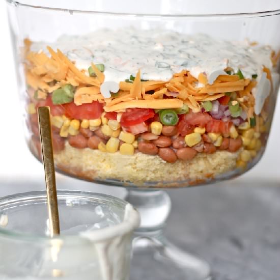 Cornbread Salad with Ranch Dressing