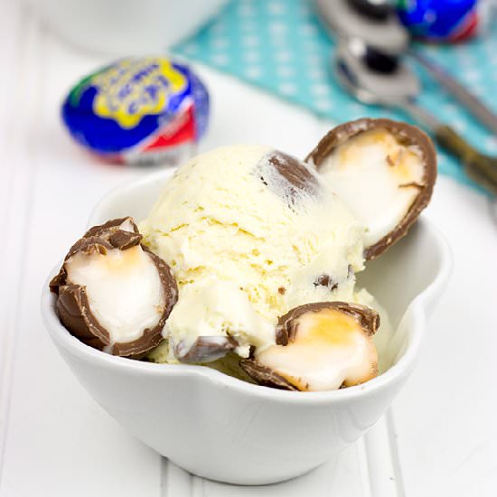 Cadbury Creme Egg Ice Cream