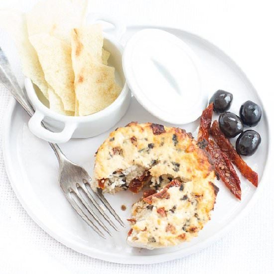 Flan with ricotta cheese