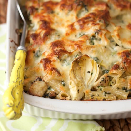 Chicken, Spinach & Artichoke Pasta