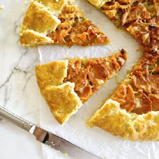 Butternut Squash Leek Galette