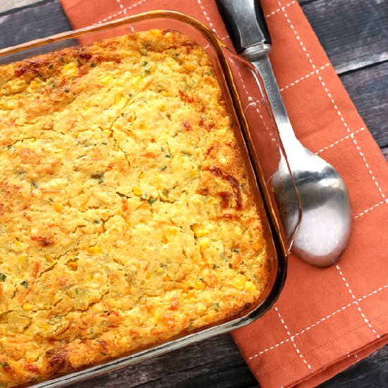 Green Chile & Chive Cornbread