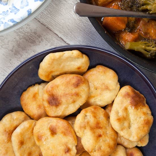 Reduced-Fat Mini Garlic Naan