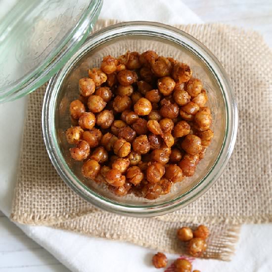 Oven Baked Crunchy Chickpeas