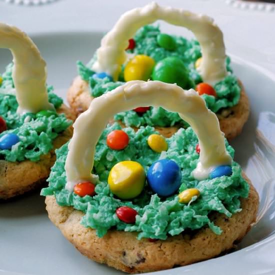 Easter Egg Basket Cookies