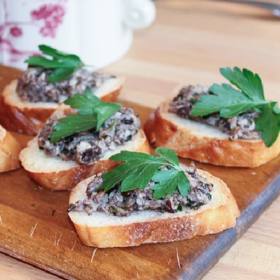 Mushroom Crostini