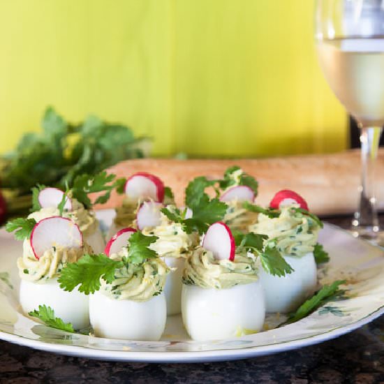 Deviled Eggs with Creamy Avocado