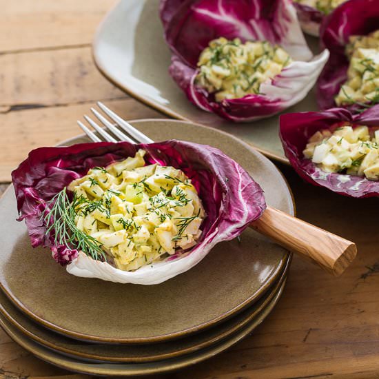 Deviled Egg Lettuce Wraps