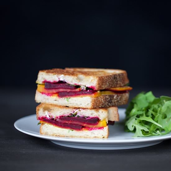 Beet Grilled Cheese