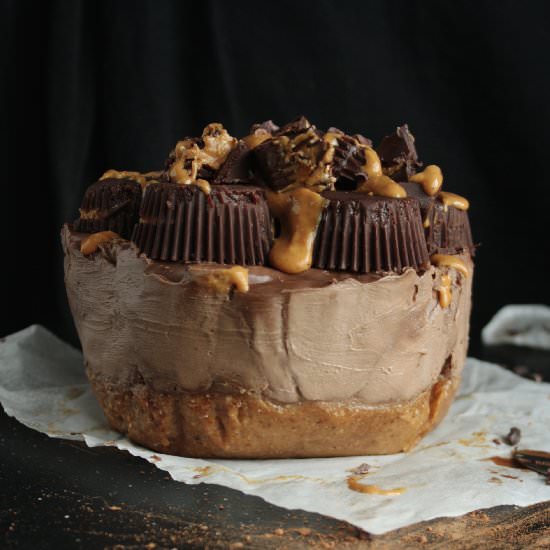 Chocolate Peanut Butter Cheesecake