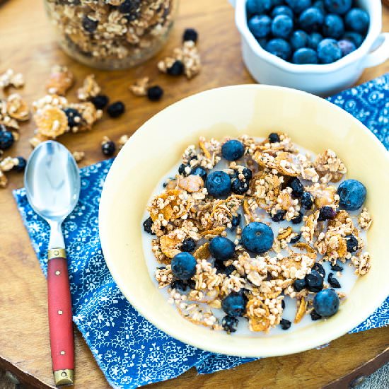 Lemon Blueberry Granola