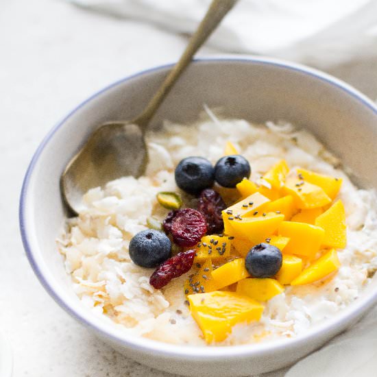 Flattened Rice & Yogurt Breakfast