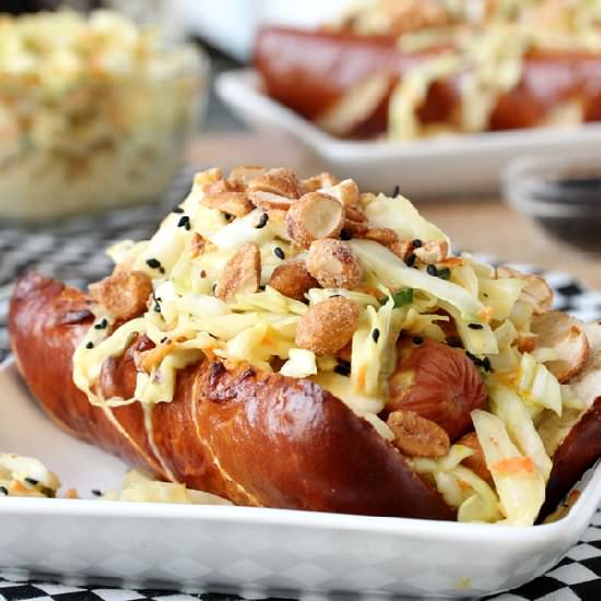 Honey Mustard Slaw Dog