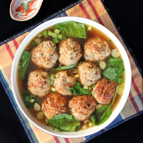 Pork and Prawn Balls Soup