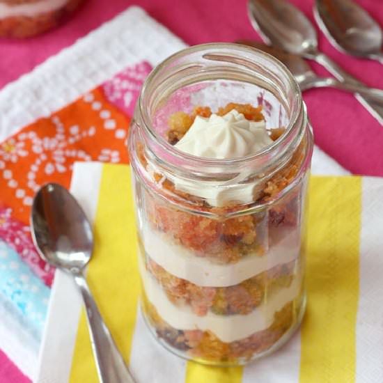 Carrot Cake Cheesecake Parfaits