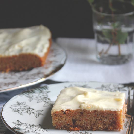 Eggless Carrot Cake