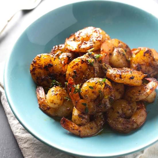 Orange Brown Butter Shrimp