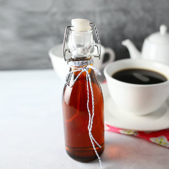 Homemade Vanilla Coffee Syrup