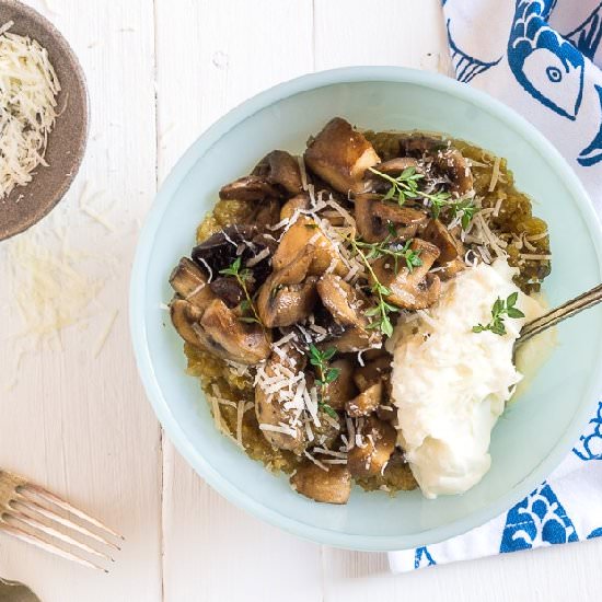 Quinoa and Mushroom Risotto