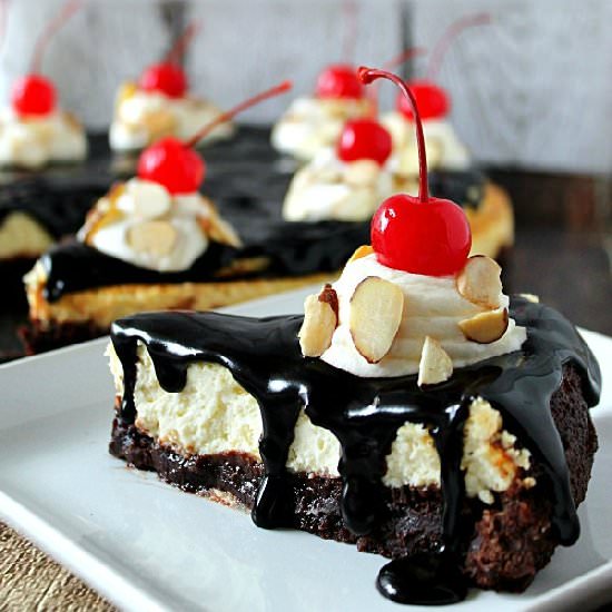 Hot Fudge Brownie Cheesecake