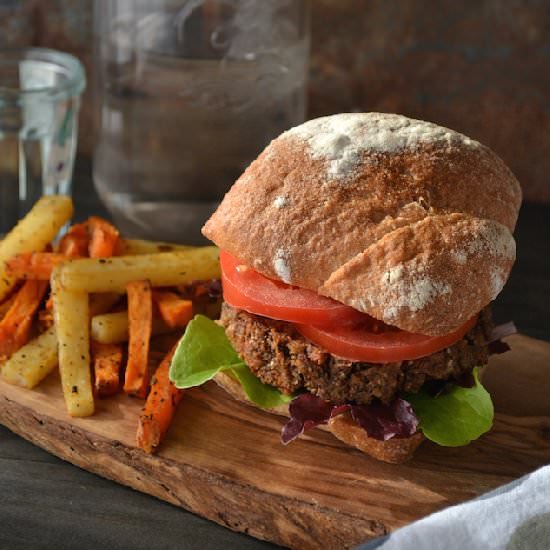 Easy Mushroom-Nut Burger