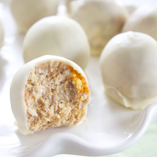 Carrot Cake Macaroon Truffles