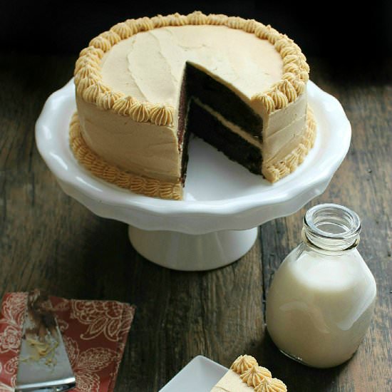 Wacky Cake w Peanut Butter Frosting