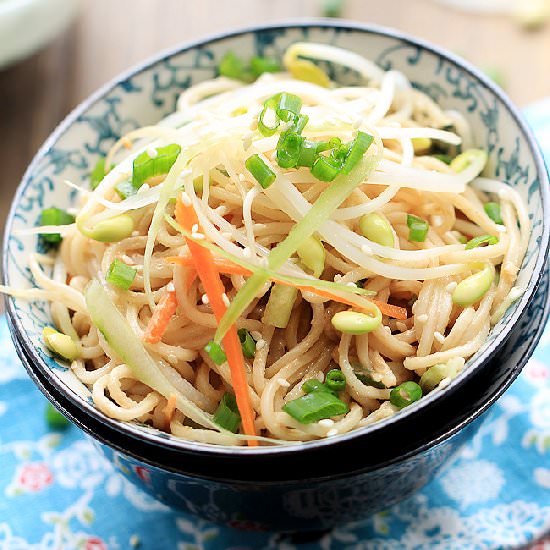 Sesame cold noodles